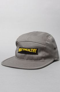 Mighty Healthy The Stencil 5 Panel Hat in Charcoal