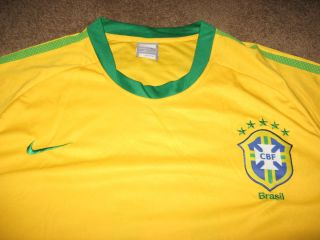  2010 Nike Brazil Masri FIFA World Cup Soccer Football Jersey