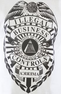 Sneaktip The Illegal Business Controls America Tee in White