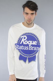 Rogue Status The RS Blue Ribbon LS Tee in White