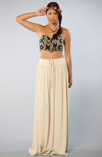 Rojas The Aztec Bustier in Gray Concrete