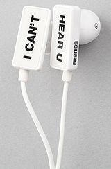 Frends Headphones The Clip I Cant Hear U Ear Buds in Black  Karmaloop