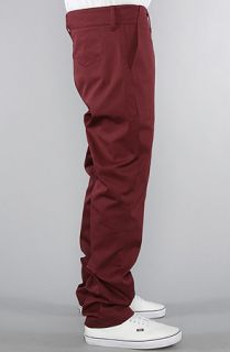 Mister The Chino Pants in Maroon Concrete