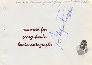  Stepin Fetchit Autographs Gracie Fields 1936