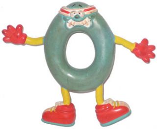 Jack in The Box Restaurant Bendy Onion Ring Figure