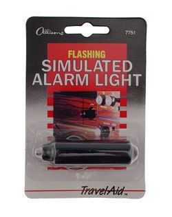 Flashing Simulated Fake Red Auto Alarm Light for Car or Truck Security