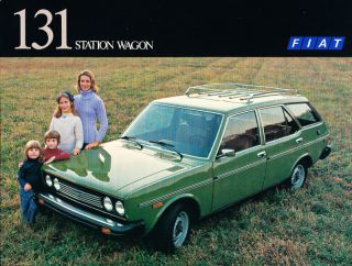1974 1975 Fiat 131 Station Wagon Sales Brochure Sheet