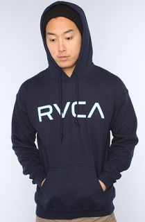 RVCA The Big RVCA Hoody in Navy Concrete