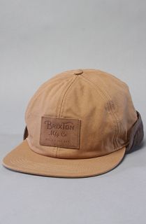 Brixton The Flint Cap in Camel Concrete