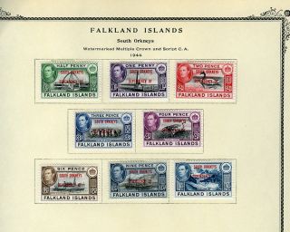 Falkland Islands Dep SC 2L1 5L8 Hinged CV $76 00