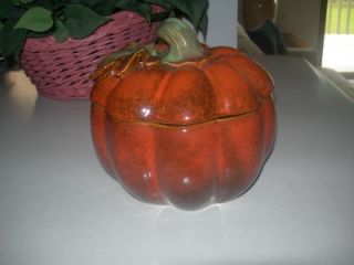 Fall Pumpkin Cookie Jar Candy Dish