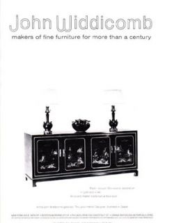 John Widdicomb Fine Furniture Magazine Print Advertisement Vintage
