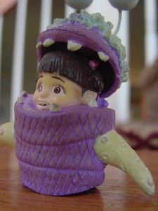 RARE ~ Monsters Inc rubber finger puppet BOO little girl Disney Pixar