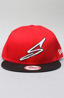 Sneaktip The Sharpie Logo Snapback Hat in Red Black