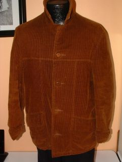 Vintage FINGERHUT Mens Brown Corduroy Jacket Clicker Mens Counrty Car