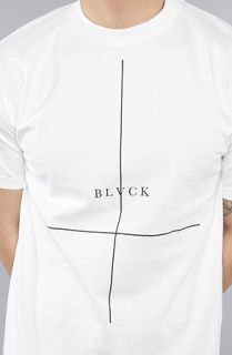 BLVCK SCVLE The Crossed Tee in White Concrete