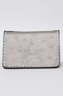 Holliday The Daytona Cardholder in Grey Ostrich