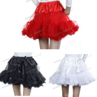 Sexy Layered Tulle Crinoline Petticoat Slip Tutu Skirt Dance Fancy
