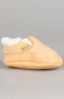 Vans Footwear The Infant Classic SlipOn Sneaker in Tan and White