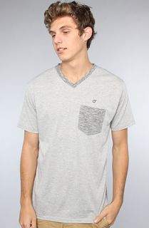 ORISUE The Lewis VNeck Tee in Grey Concrete