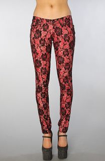 Tripp NYC The Rose Lace Printed Pant Concrete