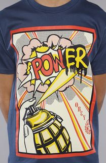 Obey The Obey Power Basic Tee in Patrol Blue
