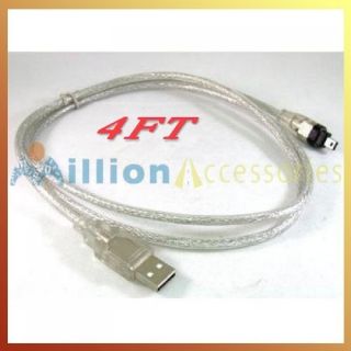 4ft USB to Firewire IEEE 1394 4 Pin iLink Adapter 1 2M Cable Super