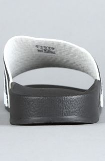 adidas The Adilette Sandal in Black White