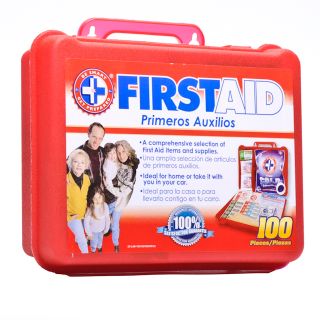first aid kit for home or auto 100 pieces
