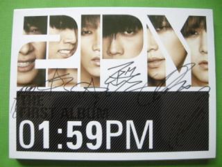 2PM First Album 1 59PM Korean Autographed Signed CD JYP