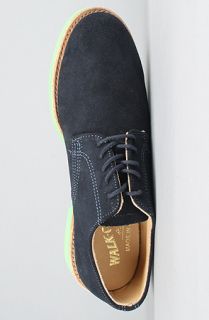 Walk Over Shoes The MADE IN THE USA Derby 100s Buck Shoe in Navy Suede