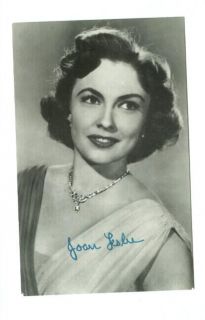 e8911   film actress Joan Leslie   Autograph series   postcard