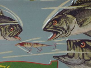 CREEK CHUB Fish / Fishing MINNOW Lure BAIT Sign WOW 