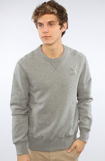 Puma The Fabric Mix Crew Sweatshirt in Gray