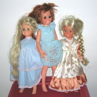 Vintage Ideal Crissy Family Dolls Crissy Velvet Dina Dolls