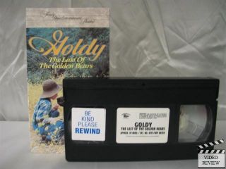 Goldy The Last of The Golden Bears VHS Trevor Black