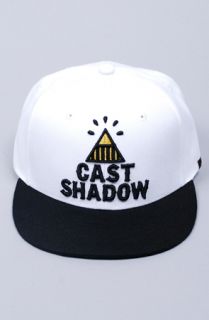 Cast Shadow Pyramid Snapback Cap White