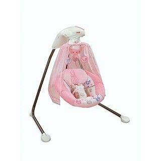 Fisher Price Tree Party Papasan Infant Cradle N Swing Pink Brand New
