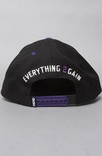 DGK The Nothing 2 Lose Snapback Cap in Black Purple