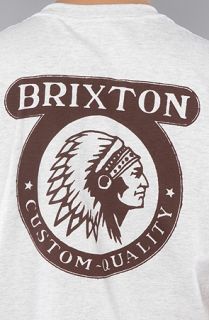 Brixton The Native Standard Tee in Ash