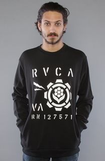 RVCA The Last Stand Crewneck Sweatshirt in Black