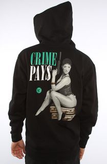 Two In The Shirt) The Crime Pays Hoody in Black  Karmaloop