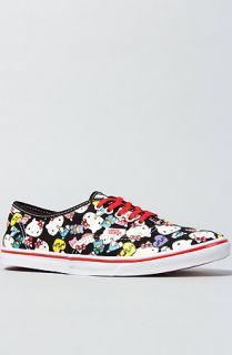 Vans Footwear The Hello Kitty Authentic Lo Pro Sneaker in Black and