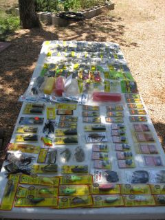 Bass Fishing Lure Lot Crankbaits Worms Jig Jigs Fish Lures New Tackle