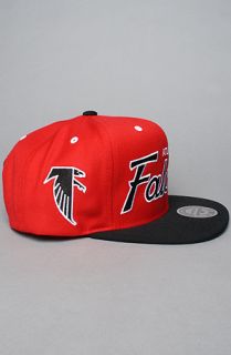 Mitchell & Ness The Atlanta Falcons Script 2Tone Snapback Cap in Red