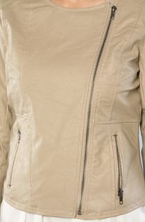 Jack BB Dakota The Hyde PU Leather Jacket in Tan