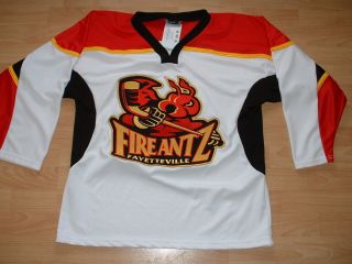 Fayetteville Fireantz Stitched Hockey Jersey Youth XL