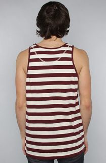 Know1edge The Barker 2 Tank Top in Burgundy White