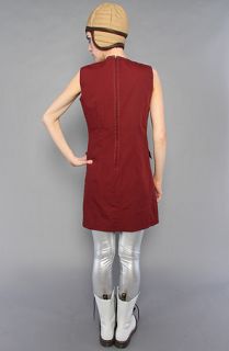 Vintage Boutique The Burgundy Patch Pocket Dress