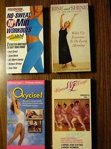  FITNESS WORKOUT VIDEOS HEALTH VHS VIDEO VARIETY HEALTH & WELLNESS A+